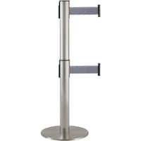 テラモト テラモト 2段式ベルトパーテーション スチールグレー SU6616205 1台