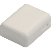 マサル工業 マサル メタルモール付属品 角型エンド A型 ミルキーホワイト A1203 1個