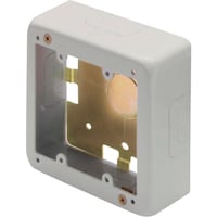 マサル工業 マサル メタルモール付属品 2個用スイッチボックス 浅型 ミルキーホワイト AB3123 1個