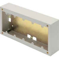 マサル工業 マサル メタルモール付属品 5個用スイッチボックス 深型 ミルキーホワイト AB6153 1個