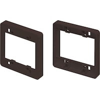 マサル工業 マサル ニュー・エフモール付属品 コンセント用引出フレーム 2個用 チョコ SFBK29 1個