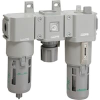 CKD CKD FRLユニット F.R.Lコンビネーション 標準白色シリーズ Rc3/4 フィルタ・手動付オートドレン C650020WF1 1S