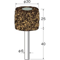 リューター リューター スポンジサンダー外径(mm):30粒度(#):180軸長(mm):40 S2201 1袋(2本)