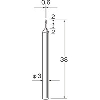 リューター リューター 機械研削用軸付電着ボラゾン砥石(インターナル研削用)N5306 N5306 1袋(1本)