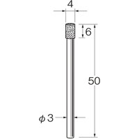リューター リューター 機械研削用軸付電着ボラゾン砥石(インターナル研削用)N5340 N5340 1袋(1本)
