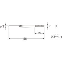 リューター リューター 電着ダイヤモンドヤスリQ2171 Q2171 1袋(1本)
