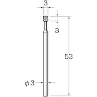 リューター リューター 機械研削用レジンボンド軸付ボラゾン砥石(インターナル研削用) N7103 1袋(1本)
