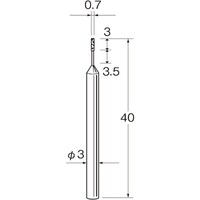 リューター リューター 機械研削用軸付電着ボラゾン砥石(インターナル研削用)N5307 N5307 1袋(1本)