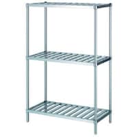 シンコー シンコー ステンレスラックスノコ棚3段 RSN3型 SUS304 888×438×1800 RSN39045 1台