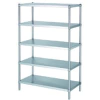 シンコー シンコー ステンレスラックベタ棚5段 RBN5型 SUS304 738×438×1800 RBN57545 1台