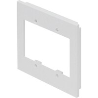 マサル工業 マサル エムケーダクト付属品 DCフレーム 2連 ホワイト DCF22 1個