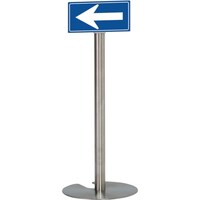 テラモト テラモト 誘導パネル(ベルパー用)ホワイト/青 150×300mm OT5531748 1台