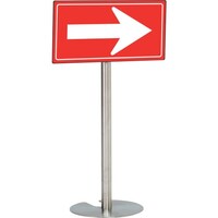 テラモト テラモト 誘導パネル(ベルパー用)ブラック/赤 300×600mm OT5531757 1台