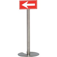 テラモト テラモト 誘導パネル(ベルパー用)ブラック/赤 150×300mm OT5531747 1台