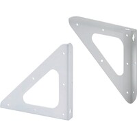 マルキハードウェア MK トライアングブラケット 150X150 ホワイト N27615S 1本