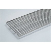 奥岡製作所 奥岡 ステンレス製 側溝用 グレーチング 本体幅450×高さ45 P22 プレーン OSG44540BP22 1個