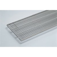 奥岡製作所 奥岡 ステンレス製 側溝用 グレーチング 本体幅500×高さ45 P22 プレーン OSG44545BP22 1個