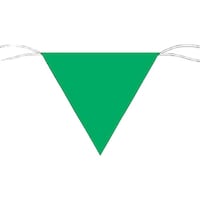 つくし工房 つくし 三角旗標識 緑無地 652B 1枚
