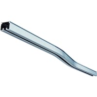 岡田装飾金物 岡田 カーテンレール D40交叉レール L=1000 アルミ 15L07AS 1本