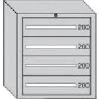 大阪製罐 OS デラックス重量キャビネット 間口811×奥行557×高さ681mm(ライトグレー) DX802G 1台