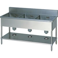 マルゼン Maruzen 三槽シンク(ホース付) BS3154 1台