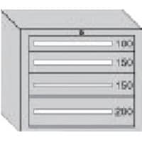 大阪製罐 OS デラックス重量キャビネット 間口811×奥行557×高さ681mm(ライトグレー) DX604G 1台