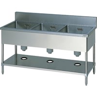 マルゼン Maruzen 三槽シンク(ホース付) BS3186 1台