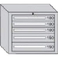 大阪製罐 OS デラックス重量キャビネット 間口811×奥行557×高さ681mm(ライトグレー) DX606G 1台