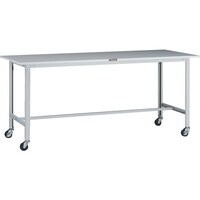 トラスコ中山 TRUSCO 軽荷重作業台(100kg)AO型 1800X750XH808 φ75キャスター付 ホワイト色 AOR1875C75 1台