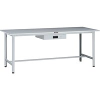 トラスコ中山 TRUSCO 軽荷重作業台(200kg)AO型 1800X750XH740 薄型1段引出付 ホワイト色 AOR1875UDK1 1台