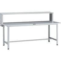 トラスコ中山 TRUSCO 軽荷重作業台(200kg)AO型 1800X750XH1044(全高) 上棚付 ホワイト色 AOR1875YURB 1台