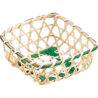 遠藤商事 TKG 竹製 珍味籠(10個入) 3088 ミニ角8 グリーン XOI0701 1個