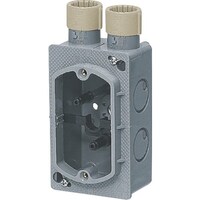 未来工業 未来 埋込スイッチボックス (Gタイプ) (ハブ付セーリスボックス)塗代カバー付 CDOM16SWG 1個