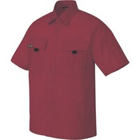 アイトス アイトス 半袖シャツ(男女兼用) ワインレッド L 5576009L 1着