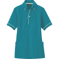 アイトス アイトス サイドポケット半袖ポロシャツ(男女兼用) ピーコックブルー S 7668066S 1着