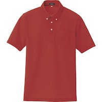 アイトス アイトス 吸汗速乾(クールコンフォート)半袖ボタンダウンポロシャツ(男女兼用) レッド 5 105990095 1着