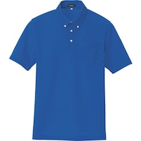 アイトス アイトス 吸汗速乾(クールコンフォート)半袖ボタンダウンポロシャツ(男女兼用) ロイヤルブルー 6L 105990066L 1着