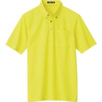 アイトス アイトス 吸汗速乾(クールコンフォート)半袖ボタンダウンポロシャツ(男女兼用) ハイパーイエロー 4L 105990914L 1着