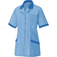 アイトス アイトス 半袖スモック サックス M 5369007M 1着