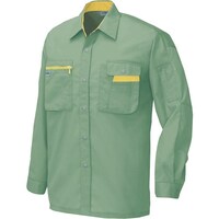 アイトス アイトス 長袖シャツ(男女兼用)(薄地) オリーブ×マスタード 4L 53250304L 1着