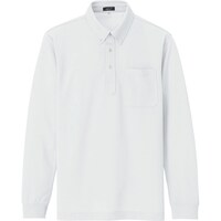 アイトス アイトス 吸汗速乾(クールコンフォート)長袖ボタンダウンポロシャツ(男女兼用) ホワイト 7 105980017 1着