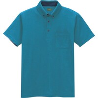 アイトス アイトス 制電半袖ポロシャツ(男女兼用) ピーコックブルー SS 50006066SS 1着