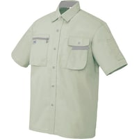 アイトス アイトス 半袖シャツ(男女兼用) アースグレー×ミストバイオレット SS 5326004SS 1着