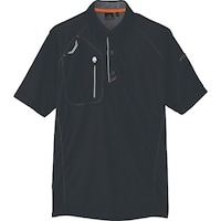 アイトス アイトス 半袖ボタンダウンポロシャツ(男女兼用) ブラック 4L 106050104L 1着