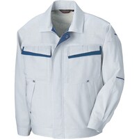 アイトス アイトス 長袖サマーブルゾン(配色)(男女兼用) シルバーグレー×ロイヤルブルー 5L 55700035L 1着