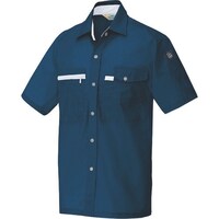 アイトス アイトス 半袖シャツ(男女兼用) ネイビー 6L 53660086L 1着