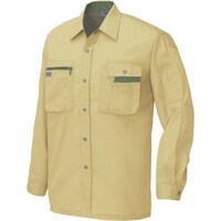 アイトス アイトス 長袖シャツ(男女兼用)(薄地) マスタード×オリーブ LL 5325019LL 1着