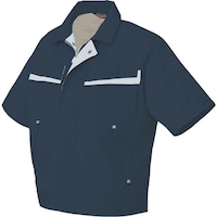 アイトス アイトス 半袖ブルゾン(配色)(男女兼用) ディープネイビ×シルバーグレー 5L 55710085L 1着