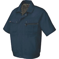 アイトス アイトス 半袖ブルゾン(無地)(男女兼用) ディープネイビー 4L 55910084L 1着