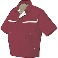 アイトス アイトス 半袖ブルゾン(配色)(男女兼用) ワインレッド×アイボリー 3L 55710093L 1着